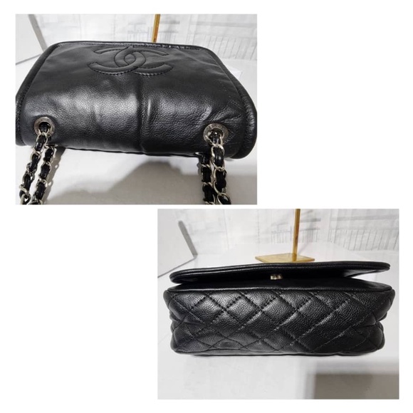 Authentic CHANEL Caviar Large Timeless CC Flap Shoulder Bag Black - Picture 10 of 16